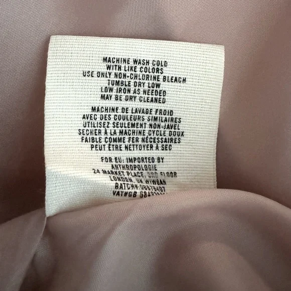 Anthropologie HEI HEI Journey Bomber Satin Jacket Blush Pink Women’s Size Small - Picture 10 of 11